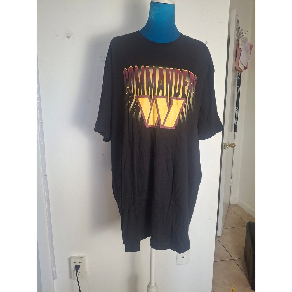Junk Food Clothing Washington Commanders NFL T-Shirt Black XXL NWT
